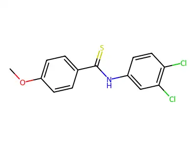 Benzenecarbothioamide, N-(3,4-dichlorophenyl)-4-methoxy- structure