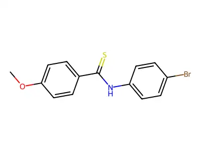 Benzenecarbothioamide, N-(4-bromophenyl)-4-methoxy- structure