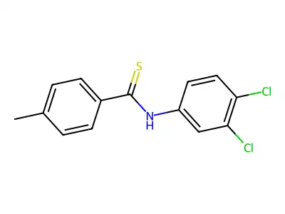 Benzenecarbothioamide, N-(3,4-dichlorophenyl)-4-methyl- structure