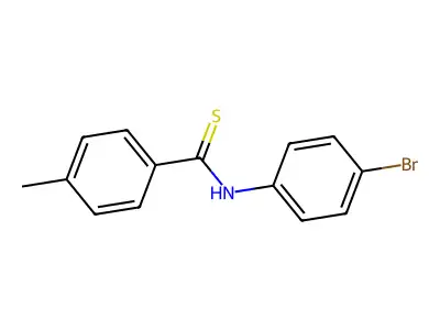 Benzenecarbothioamide, N-(4-bromophenyl)-4-methyl- structure