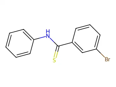 Benzenecarbothioamide, 3-bromo-N-phenyl- structure
