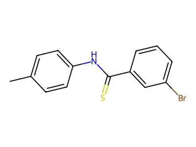 Benzenecarbothioamide, 3-bromo-N-(4-methylphenyl)- structure