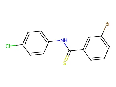 Benzenecarbothioamide, 3-bromo-N-(4-chlorophenyl)- structure