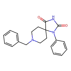 8-Benzyl-1-phenyl-1,3,8-triazaspiro[4.5]decane-2,4-dione structure