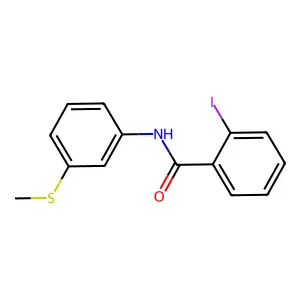 2-iodo-N-(3-methylsulfanylphenyl)benzamide structure