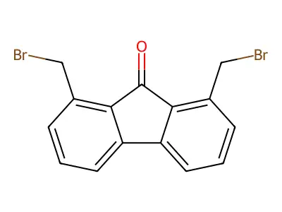 1,8-Bis-bromomethyl-fluoren-9-one structure