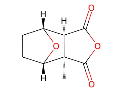 Exo-cis-3,6-epoxy-1-methylhexahydrophthalic anhydride structure