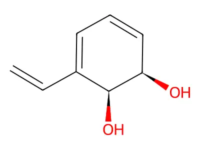3-Ethenylcyclohexa-3,5-diene-1,2-diol structure