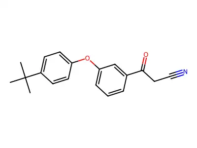 3-[3-(4-Tert-butylphenoxy)phenyl]-3-oxopropanenitrile structure