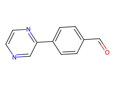 4-(Pyrazin-2-yl)benzaldehyde structure