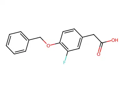 4-Benzyloxy-3-fluorophenylacetic acid structure