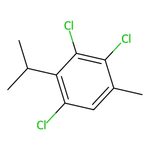Benzene, 1,3,4-trichloro-5-methyl-2-(1-methylethyl)- structure