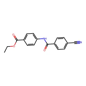 Ethyl 4-[(4-cyanobenzoyl)amino]benzoate structure