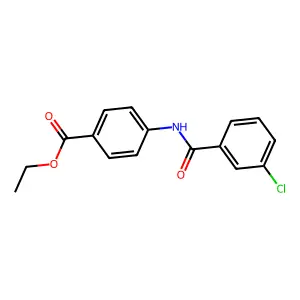 Ethyl 4-(3-chlorobenzamido)benzoate structure