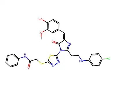 CAS 127444-17-1 - C29H25ClN6O4S2 structure