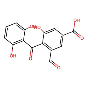 4-(2,6-Dihydroxybenzoyl)-3-Formyl-5-Hydroxybenzoic Acid structure