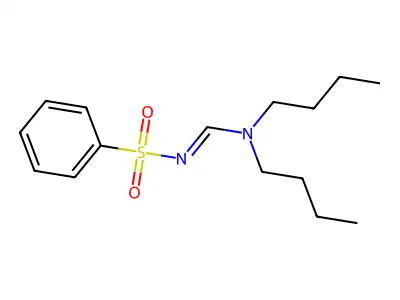 N'-(benzenesulfonyl)-N,N-dibutylform-amidine structure