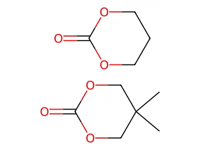 Dimethyltrimethylene carbonate-trimethylene carbonate copolymer structure