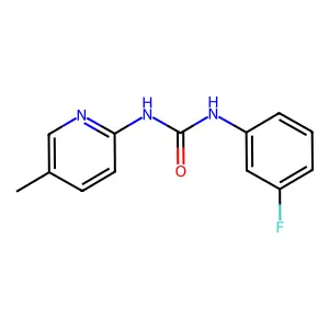 1-(3-Fluorophenyl)-3-(5-methylpyridin-2-yl)urea structure