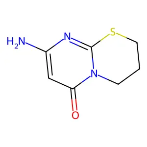 8-amino-3,4-dihydro-2H,6H-pyrimido[2,1-b][1,3]thiazin-6-one structure
