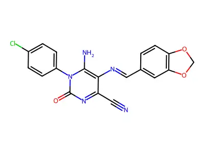 C19H12ClN5O3 structure