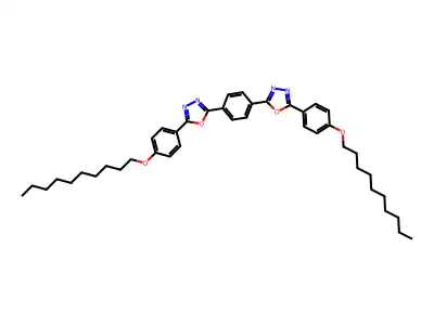 1,3,4-Oxadiazole, 2,2'-(1,4-phenylene)bis[5-[4-(decyloxy)phenyl]- structure