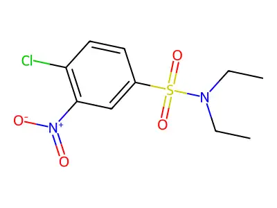 4-chloro-N,N-diethyl-3-nitrobenzenesulfonamide structure