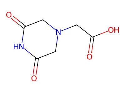 2-(3,5-dioxopiperazin-1-yl)acetic Acid structure