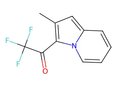 2,2,2-Trifluoro-1-(2-methylindolizin-3-yl)ethan-1-one structure