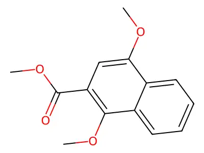 Methyl 1,4-dimethoxy-2-naphthoate structure