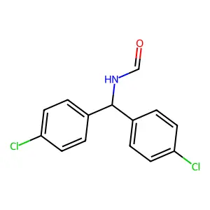 N-[bis(4-chlorophenyl)methyl]formamide structure