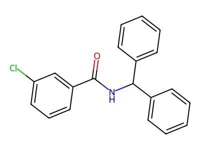 N-Benzhydryl-3-chlorobenzamide structure