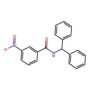 N-benzhydryl-3-nitrobenzamide structure