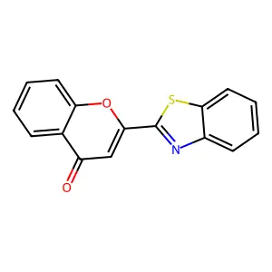 2-(2-Benzothiazolyl)-4H-1-benzopyran-4-one structure