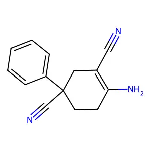 4-氨基-1-苯基-3-环己烯-1,3-二甲腈 structure