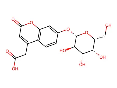 7-β-半乳糖氧基香豆素-4-乙酸 structure