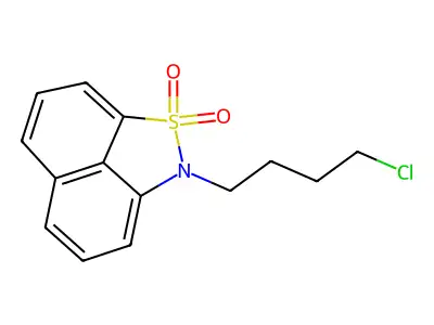 2-(4-Chlorobutyl)-1lambda6-naphtho[1,8-CD]isothiazole-1,1(2H)-dione structure