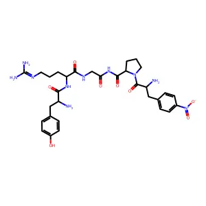 Tyrosyl-arginyl-glycyl-4-nitrophenylalanyl-prolinamide structure