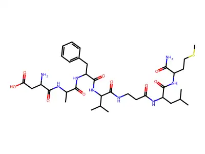 (Beta-Ala8)-Neurokinin A (4-10) structure
