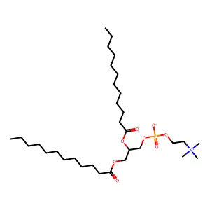 (S)-1,2-Dilauroyl-sn-glycero-3-phosphocholine structure