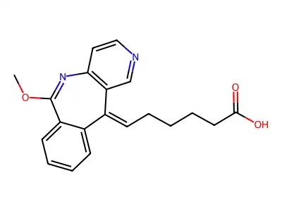6-(6-Methoxypyrido[4,3-c][2]benzazepin-11-ylidene)hexanoic acid structure