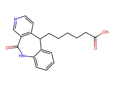 5H-Pyrido(3,4-c)(1)benzazepine-5-hexanoic acid, 10,11-dihydro-11-oxo- structure
