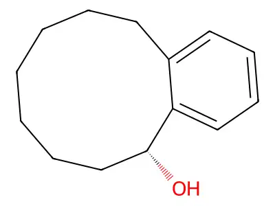 1,2-Benzocyclodecen-3-ol structure