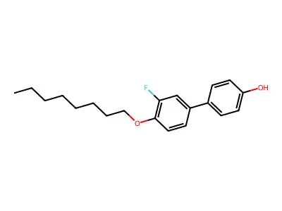 3'-Fluoro-4'-(octyloxy)[1,1'-biphenyl]-4-ol structure