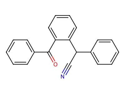 2-(2-Benzoylphenyl)-2-phenylacetonitrile structure