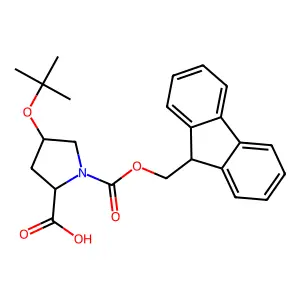Fmoc-D-Hyp(tBu)-OH structure