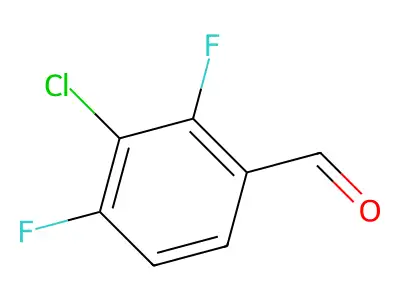 3-Chloro-2,4-difluorobenzaldehyde structure