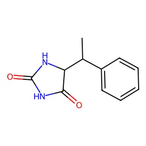 5-(1-Phenylethyl)imidazolidine-2,4-dione structure