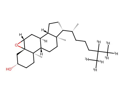 5Ss,6ss-epoxycholestanol-d7 structure