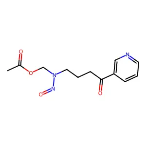4-((Acetoxymethyl)nitrosamino)-1-(3-pyridyl)-1-butanone structure